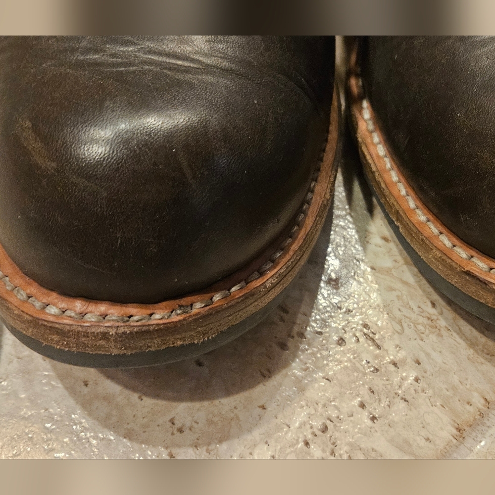 Truman Men's Brown Leather Boots - Picture 11 of 17
